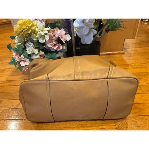 COACH F28915 HADLEY LEATHER LARGE DUFFLE (pu210 - Picture 5 of 8